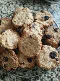 Galletas de avena, harina de garbanzo y pasas