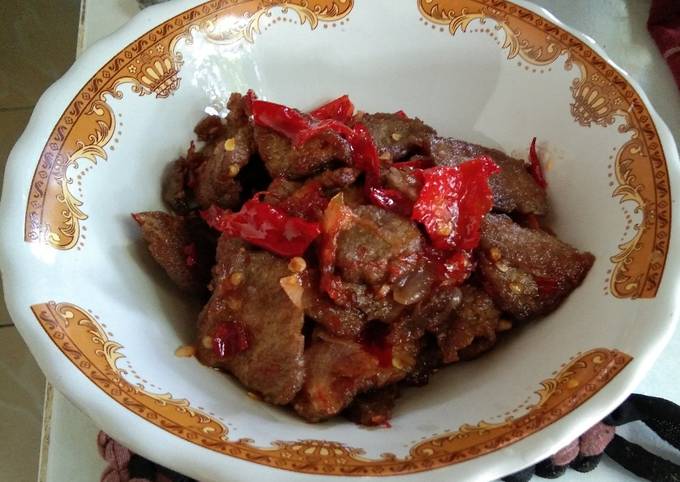 Dendeng Balado sapi Simpel