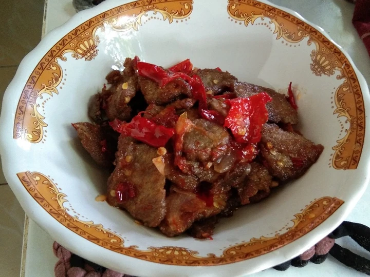 Langkah Mudah untuk Membuat Resep Dendeng Balado sapi Simpel Anti Ribet, Mantap Sekali