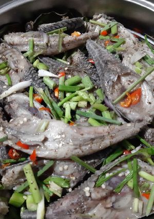 Hình của món Cá lau kiếng hấp.