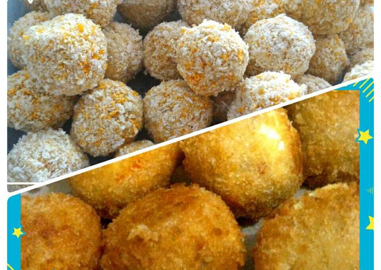 Kroket Kentang Sosis Ayam (Bitterballen)