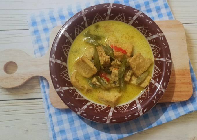 Resep Lodeh Buncis Tahu Tempe, Enak