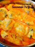 Chiles rellenos de queso en caldillo😋😋