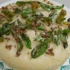 A picture of Rava / semolina dhokla.