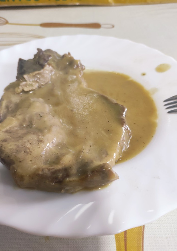 Una foto de Chuletas de cerdo a la cerveza