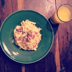 A picture of Pasta Carbonara 🍽🇮🇹.