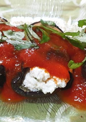 Una foto de Involtini de berenjenas y ricota