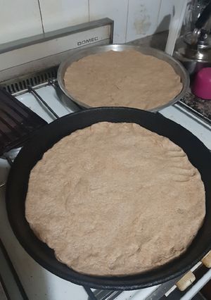 Una foto de Pizza integral