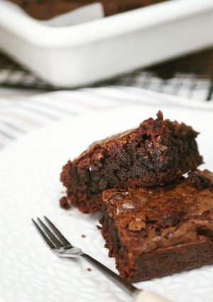 Foto resep Klasik Fudgy Brownies Anti Gagal