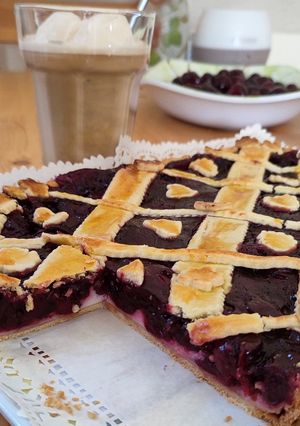 Meggyes-ricottás pite recept fotója