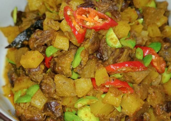 Sambal Goreng Kentang Ati Ampela Pete