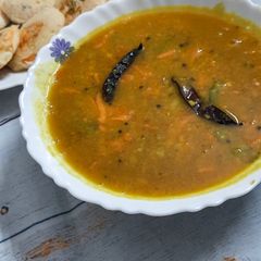 A picture of Vegetable sambhar.