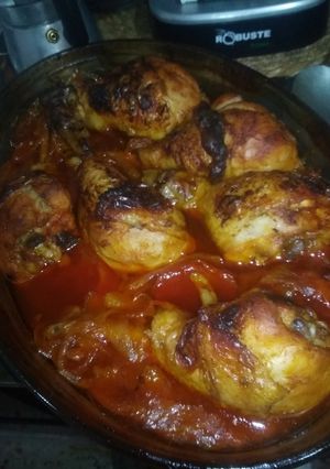 صورة لوصفة دجاج بالبصل