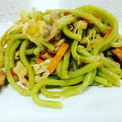 A picture of Spinach Noodle Stir Fry *Vegetarian.