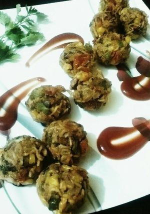 A picture of Delicious Veg Maggie balls.