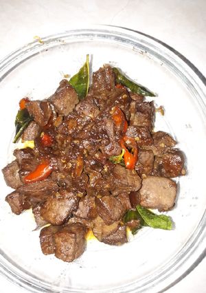 Foto resep Hati sapi bumbu kecap