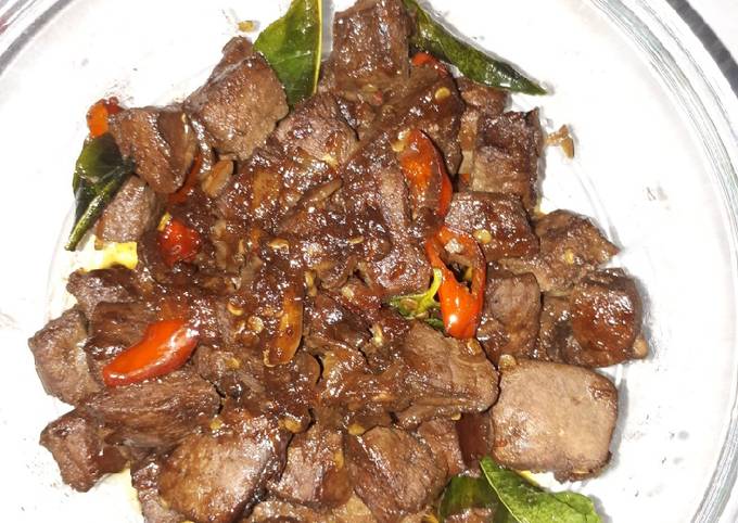 Hati sapi bumbu kecap