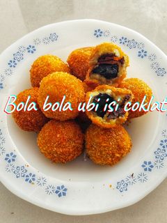 Foto resep Bola bola ubi isi coklat