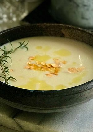 A picture of Cauliflower and Chickpea Soup.