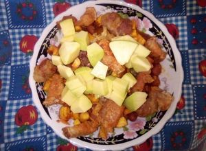 Una foto de Cazuela de frijol
