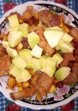 Una foto de Cazuela de frijol