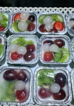 Foto resep Puding sutra dgn aneka buah. Mudah & enak