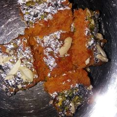 A picture of Bina khoya ke gajar barfi.