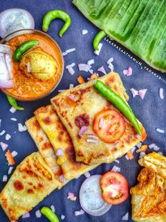 ஏக் முர்தபா(Egg Murtabak recipe in Tamil) செய்முறை முக்கிய புகைப்படம்