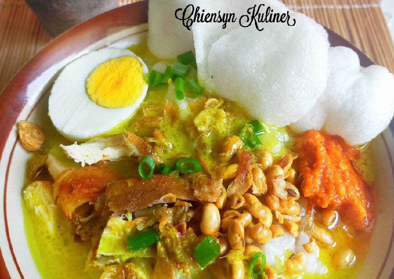 Bubur Ayam Kuah Kuning