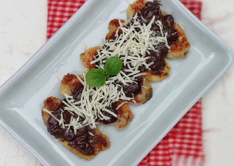 Bahan 502. Pisang Bakar Coklat crunchy | Cara Bikin 502. Pisang Bakar Coklat crunchy Yang Menggugah Selera