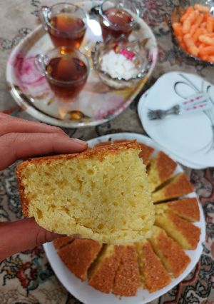 عکسی از دستور کیک نارنگی با سس نارنگی😋