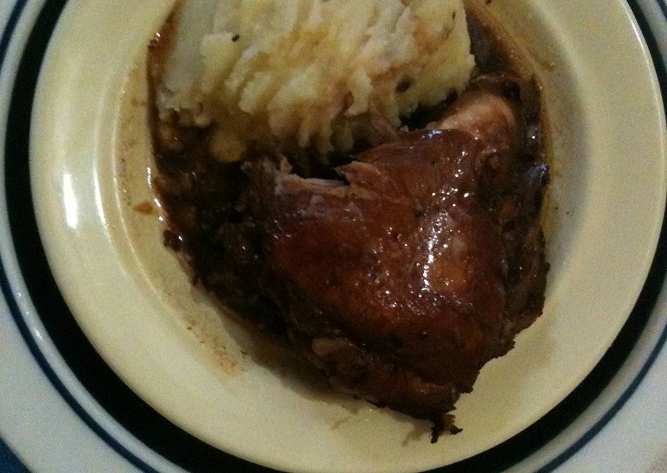 Pollo a la barbacoa. Rápido, fácil y delicioso