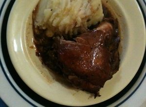 Una foto de Pollo a la barbacoa. Rápido, fácil y delicioso