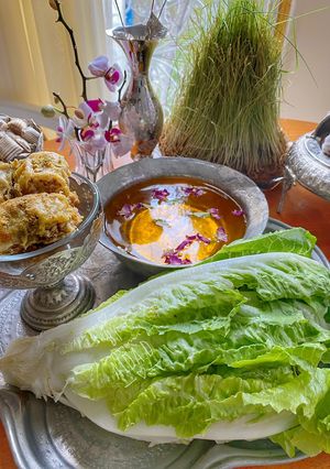 عکسی از دستور کاهو سکنجبین