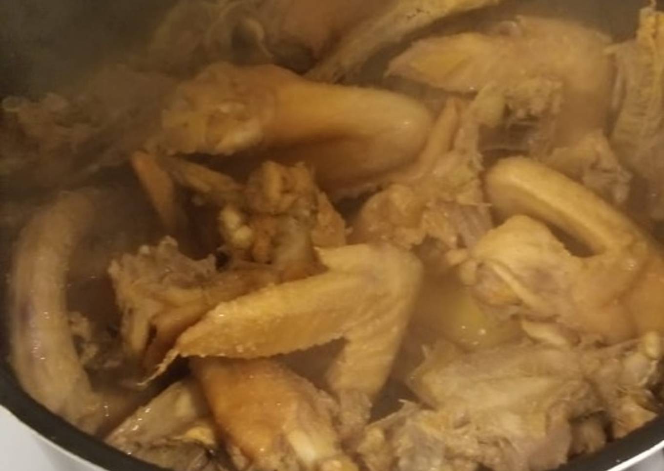 Steam Chicken and Chicken Stock