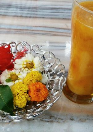 A picture of Bel panna (Wood apple juice).