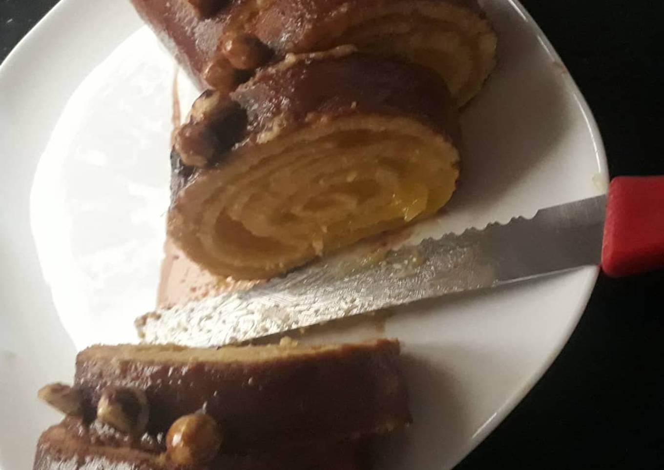 Roulé chocolat noisette