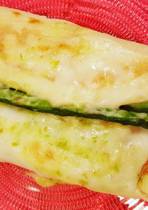 Foto di Creps con crema agli asparagi