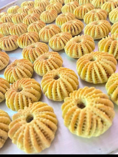 صورة لوصفة معمول السميد والتحضير بنص ساعة