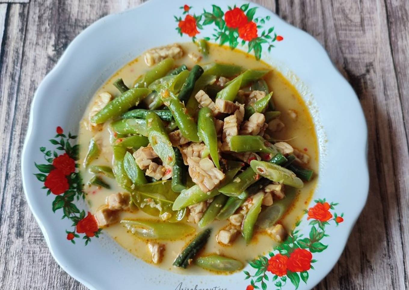 Oblok oblok Buncis tempe