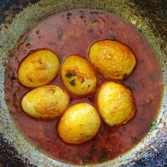 A picture of Egg masala.