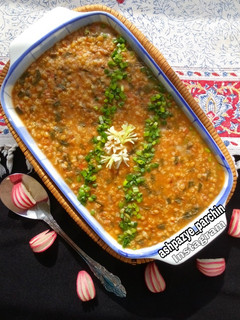 عکسی از دستور آش شیله عدس تبریز 🌸