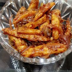 A picture of Honey chilli potato.