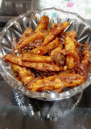 A picture of Honey chilli potato.