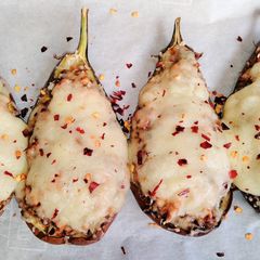 A picture of Perfect Oven Baked Stuffed Cheese Eggplant Recipe.