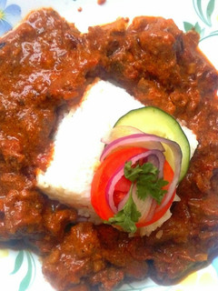 A picture of Beef biryani.