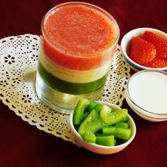 A picture of Tricolor dessert | Vande matharam.