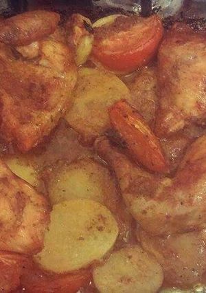 صورة لوصفة صينية بطاطس بالدجاج