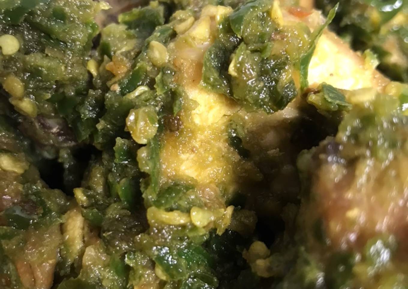 Ayam goreng marinasi cabai hijau