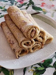 Banános-nutellás palacsinta recept fotója